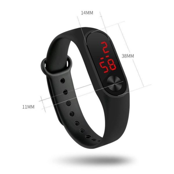 Relógio De Pulso Digital Esporte com Pulseira de Silicone - Image 2