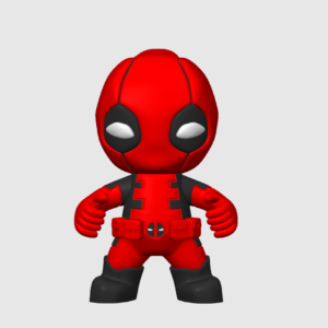 Boneco Deadpool Mini 3d