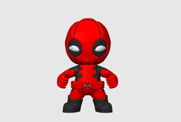 Boneco Deadpool Mini 3d